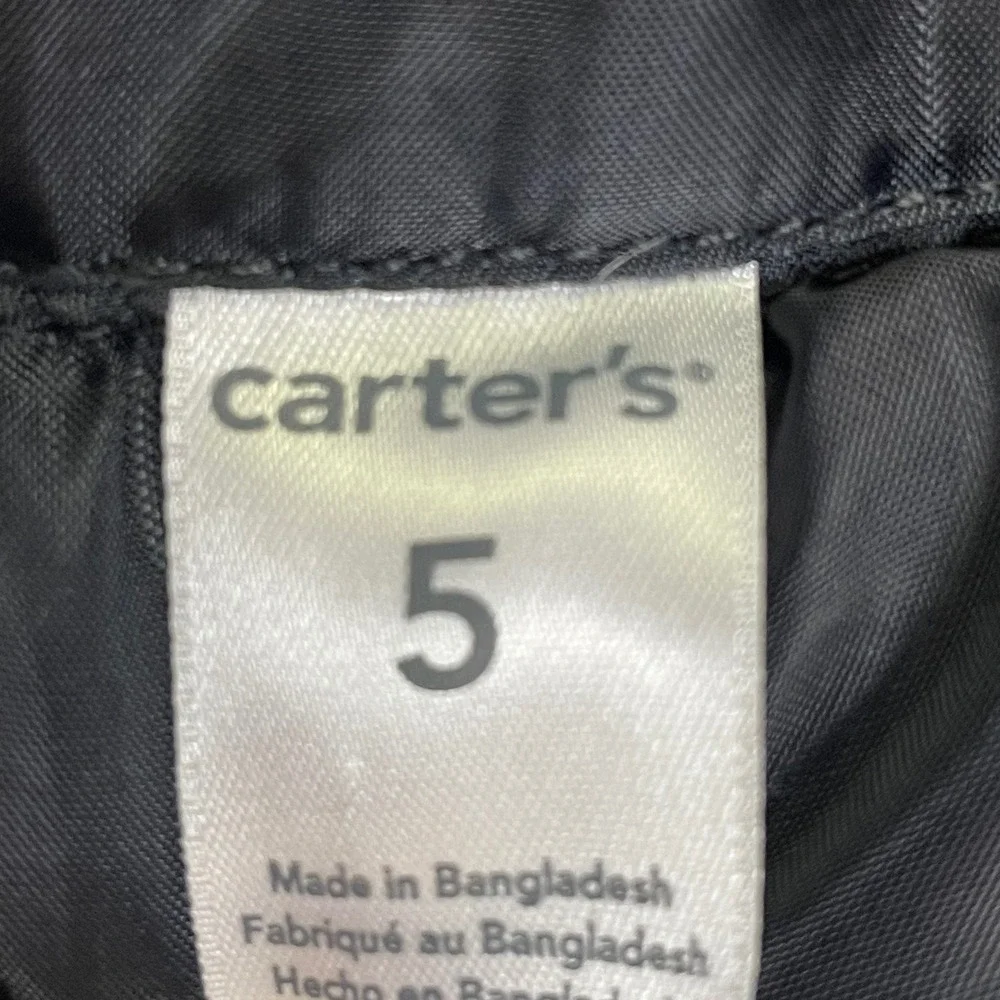 Carters Kids‎ Red Black Plaid Puffer Vest Sleeveless Jacket Size 5